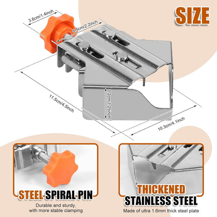 Corner Clamps for Woodworking, Stainless Steel Wood Clamps – image 17