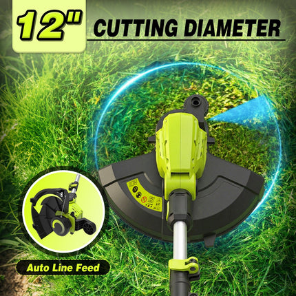 Cordless Weed Eater, 3 in 1 Cordless String Trimmer and Lawn Edger for Yard – image 9