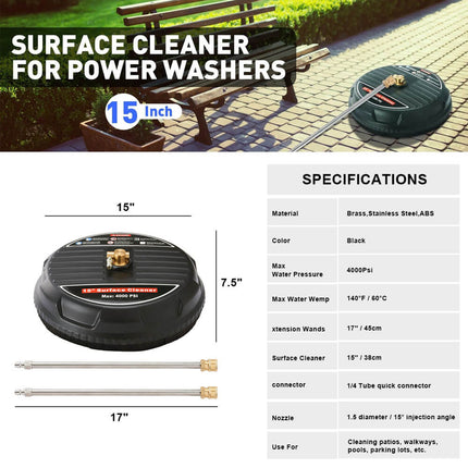 Power Washer Surface Cleaner Attachment quick-connect fitting – image 10