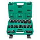 Impact Socket Set 1/2 Inch Drive, Hex Socket Set, Torx Socket Set, Low Profile Impact Sockets with Storage Case