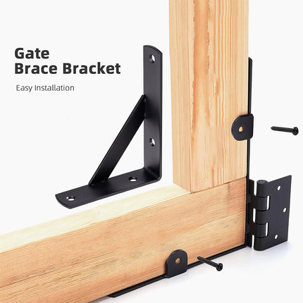 Anti Sag Gate Brace Kit, Fence Brackets for Wood Gates – image 5