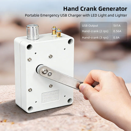 Hand Crank Generator with USB Phone Charger, Survival Gear for Emergency Kit – image 4