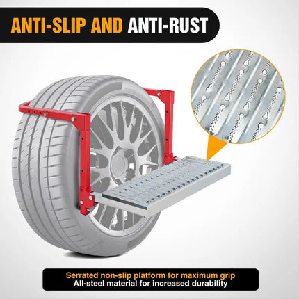 Folding Tire Step for Truck, Heavy Duty Truck Tire Steps with Adjustable Height – image 7