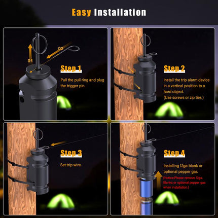Perimeter Alarm for Camping, Reusable Camping Gear for Campsite and Property Security – image 6
