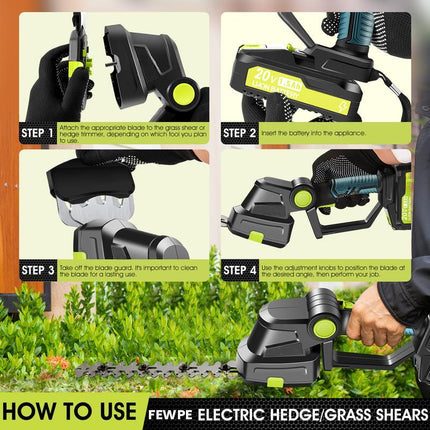 Cordless Hedge Trimmer, Electric Hedge Clippers – image 5