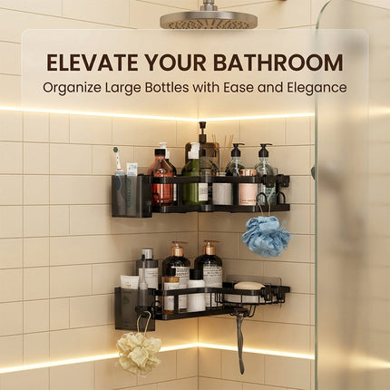 Corner Shelf for Bathroom, Adhesive Bathroom Caddy – image 8