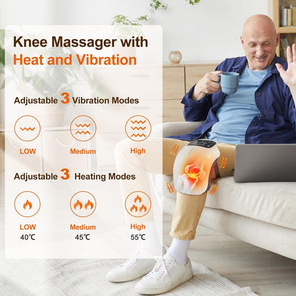 Knee Massager with Heat and Vibration, Gift for Grandpa – image 6