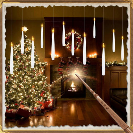 Flameless Taper Candles, Floating Candles with Magic Wand Remote – image 6