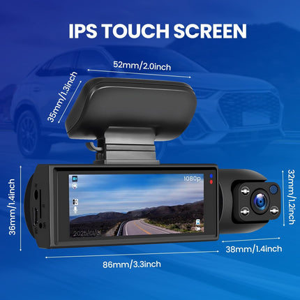 Dash Cam Front and Rear, 1080P Dashboard Camera – image 14