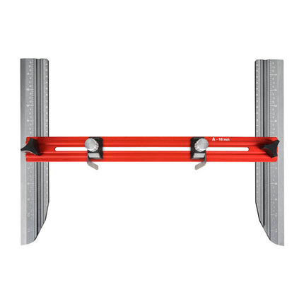 Stair Gauge, Stair Tread Template Tool with Adjustable Angle Finder, Angle Measuring Tool for Stairs and Cabinets