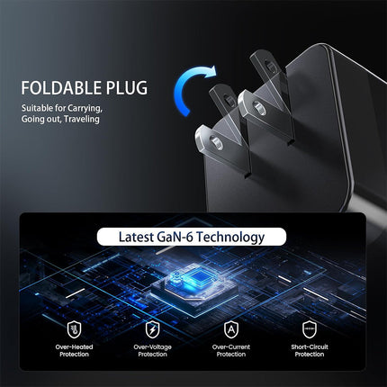 Retractable USB C Charger, 65W GaN Fast Charger – image 7