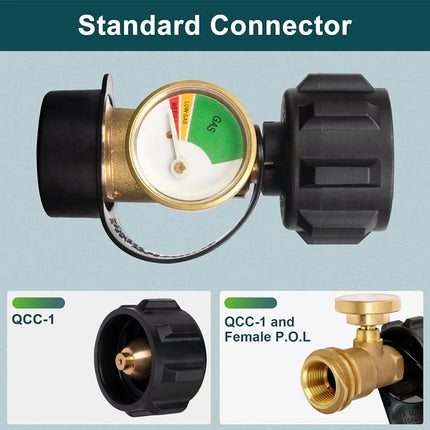 Propane Tank Gauge, Brass Gas Pressure Gauge – image 9