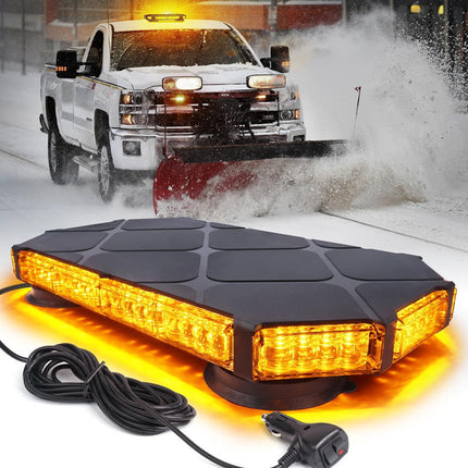 LED Flashing Strobe Light Bar, Magnetic Rooftop Beacon Light for Truck – image 12