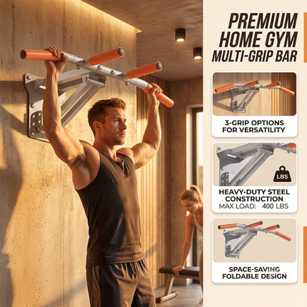 Wall Mounted Pull Up Bar, Strength Training Equipment – image 6