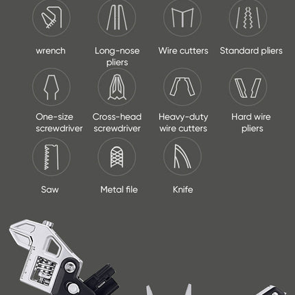 Pocket Multi Tool Wrench with Pliers and Belt Pouch – image 6