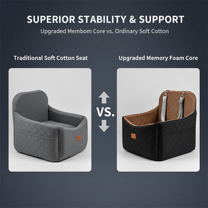 Dog Car Seats for Back Seat, Dog Travel Kennel with Side Zipper – image 11