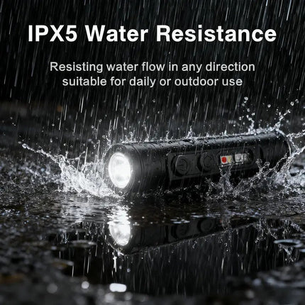 Rechargeable Flashlight, 500 Lumen EDC Flashlight with UV and Red Light – image 6