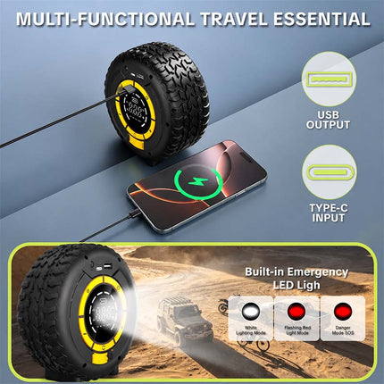 Portable Air Compressor for Car Tires, Portable Tire Inflator with Gauge – image 6
