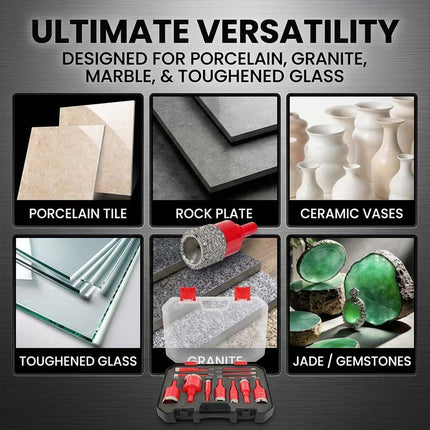 Diamond Drill Bit Set, Glass Drill Bit for Marble and Granite – image 7