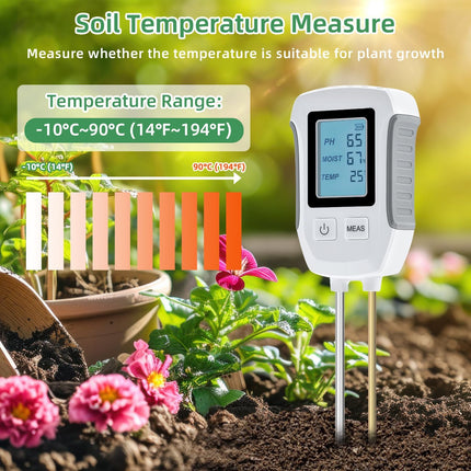 Soil Moisture Meter 3 in 1, Soil pH Meter – image 5