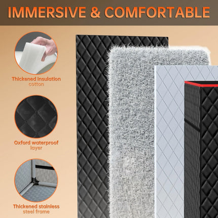 Portable Sauna for Home, Home Sauna Tent with 9 Temperature Levels