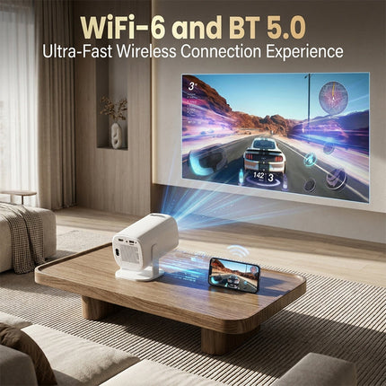 Portable Projector with WiFi 6 and Bluetooth, Movie Projector for Bedroom – image 5