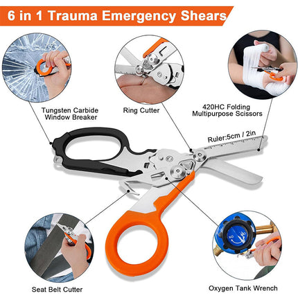 Foldable Trauma Shears with Holster, EMT Shears – image 8