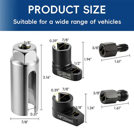 O2 Sensor Socket Set, 7/8 Inch Offset O2 Sensor Tool – image 5