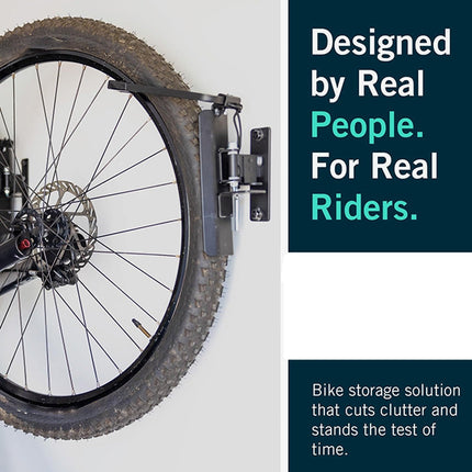 Bike Rack for Garage, Swivel Wall Mount Bike Rack – image 9