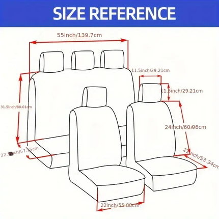 Car Seat Covers Full Set, Universal Auto Seat Covers for Cars and Trucks – image 9