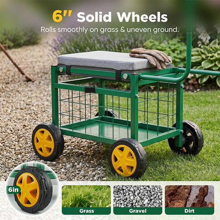 Garden Kneeler and Seat for Weeding and Planting – image 8