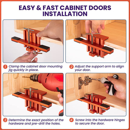Cabinet Door Mounting Jig, Cabinet Installation Tools for Frameless Cabinets – image 4
