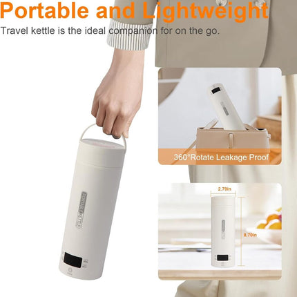 Travel Electric Tea Kettle, Stainless Steel Electric Kettle – image 6