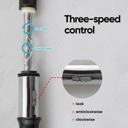 Ratchet Screwdriver with 5 Magnetic Heads, Push Pull Ratcheting Screwdriver – image 7
