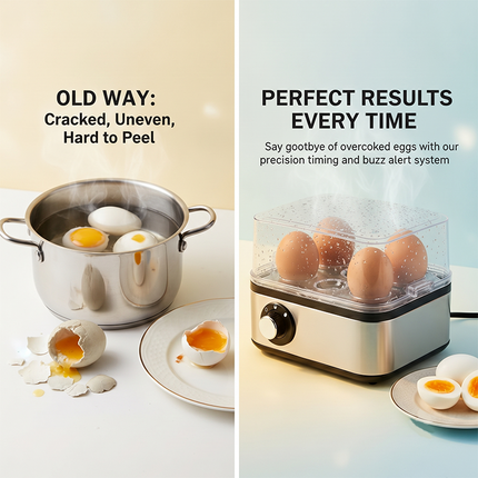 Electric Egg Cooker for Hard Boiled Eggs, Egg Boiler with Buzz Alert Timer – image 6