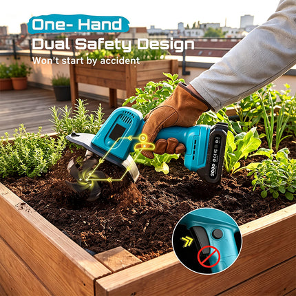 Electric Garden Tiller Cultivator, Electric Cultivator for Flower Beds – image 5
