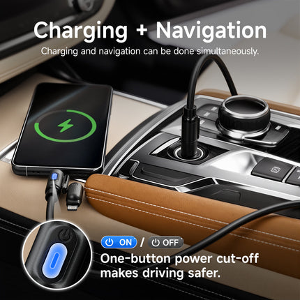 USB C Cable, USB C to Lightning Cable with USB A – image 8