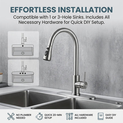 Kitchen Faucet with Sprayer, Kitchen Faucet with Sprayer – image 6