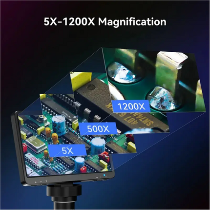 Digital Microscope with 7 Inch Screen, Coin Microscope with LED Lights – image 6