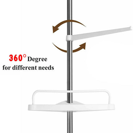 Wall Shelf for Bathroom, Shower Caddy with Hooks – image 8