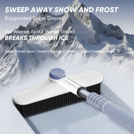 Vehicle Snow Brush with Ice Scraper 2 in 1, Extendable Snow Broom – image 6