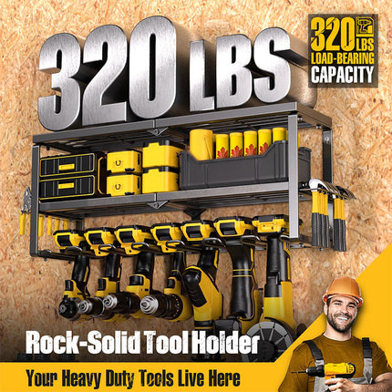 Power Tool Organizer Wall Mount, Heavy Duty Tool Rack – image 7
