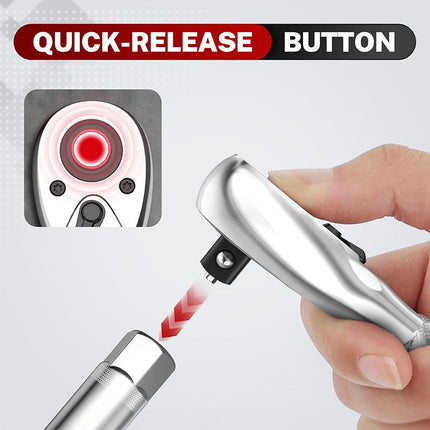 Stubby Ratchet Wrench Set, Mini Socket Ratchet with Reversible Head – image 5