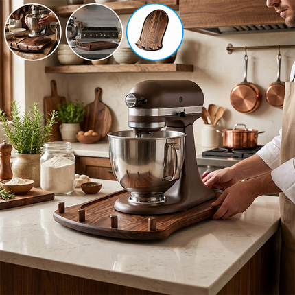 Appliance Slider for KitchenAid Mixer Stand, Wooden Mixer Slider for Bowl Lift Stand Mixer