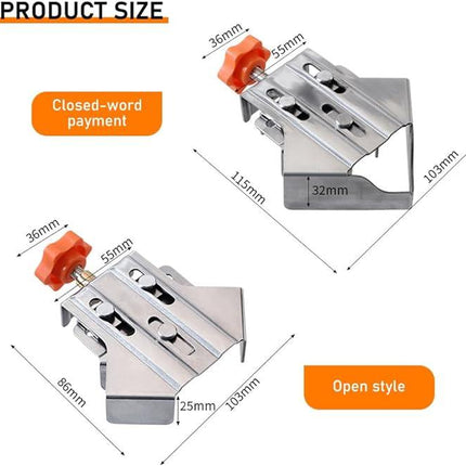 Corner Clamps for Woodworking, 90 Degree Right Angle Clamp with Adjustable Swivel Jaw – image 10