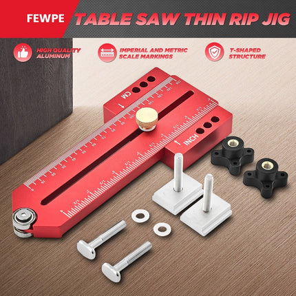 Woodworking Jig for Repeat Thin Strip Cuts – image 7