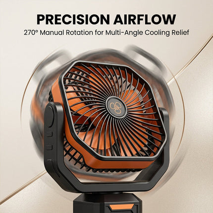 Portable Fan with Power Bank and Light, Outdoor Fan for Tent – image 5