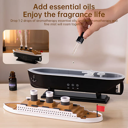 Essential Oil Diffuser, Cool Mist Humidifier with 7 Color Night Light – image 6