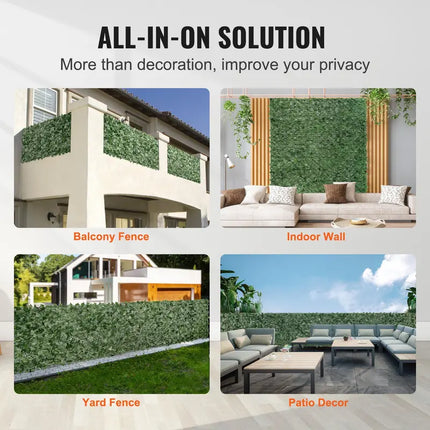 Outdoor Privacy Screen, Artificial Greenery Privacy Fence Panel – image 6