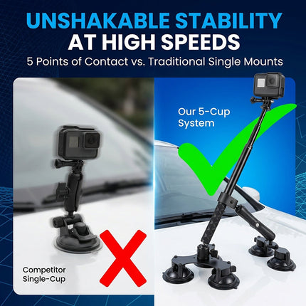 Suction Cup Mount for Action Camera, 360 Camera Mount for Motorcycle – image 6